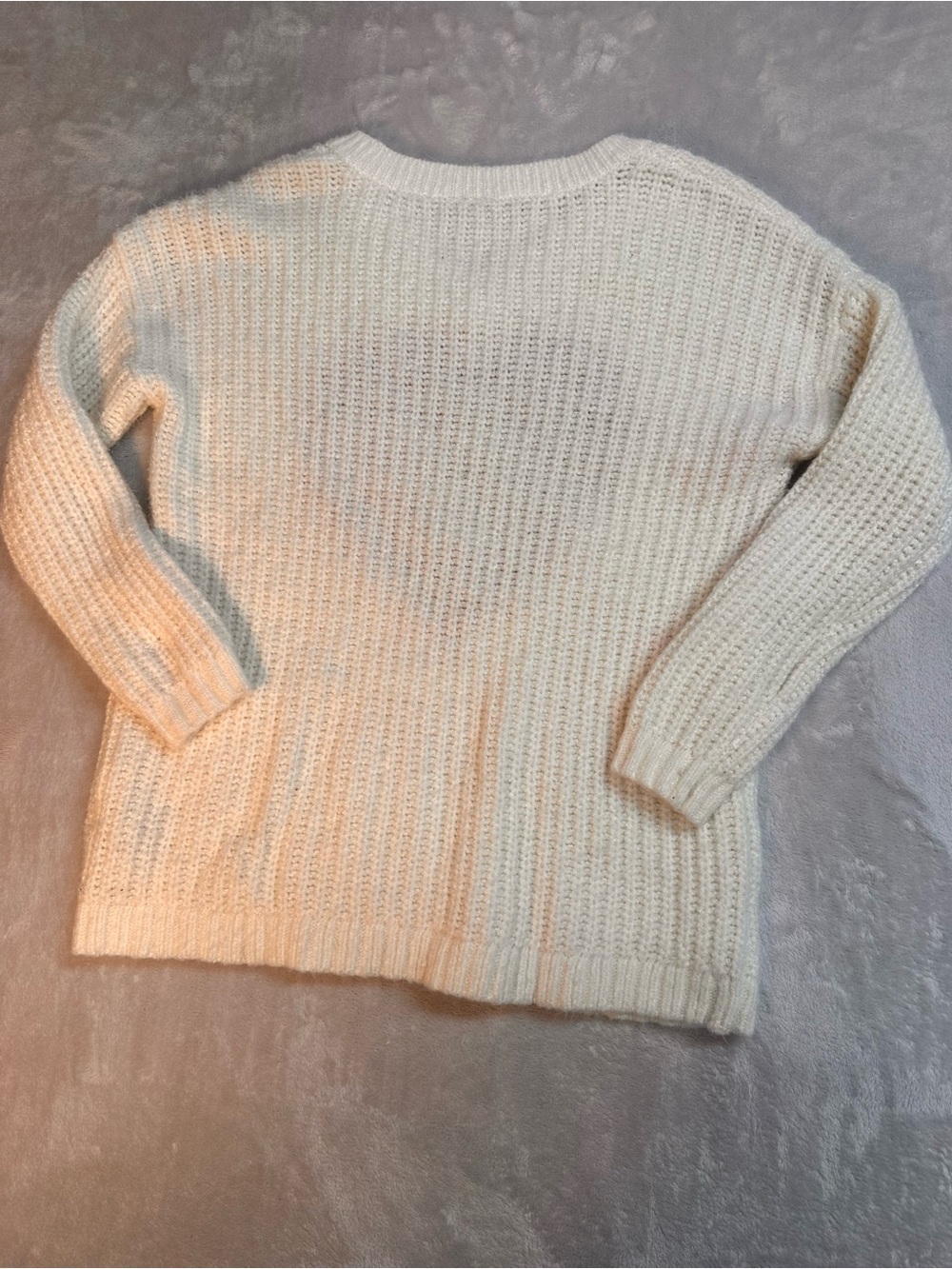 Torrid Ivory Red Heart Chunky Knit V-Neck Sweater Size 00 (M/L) Cozy Valentine - Picture 6 of 8